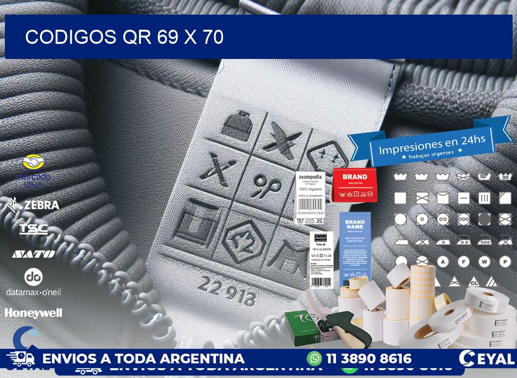 CODIGOS QR 69 x 70