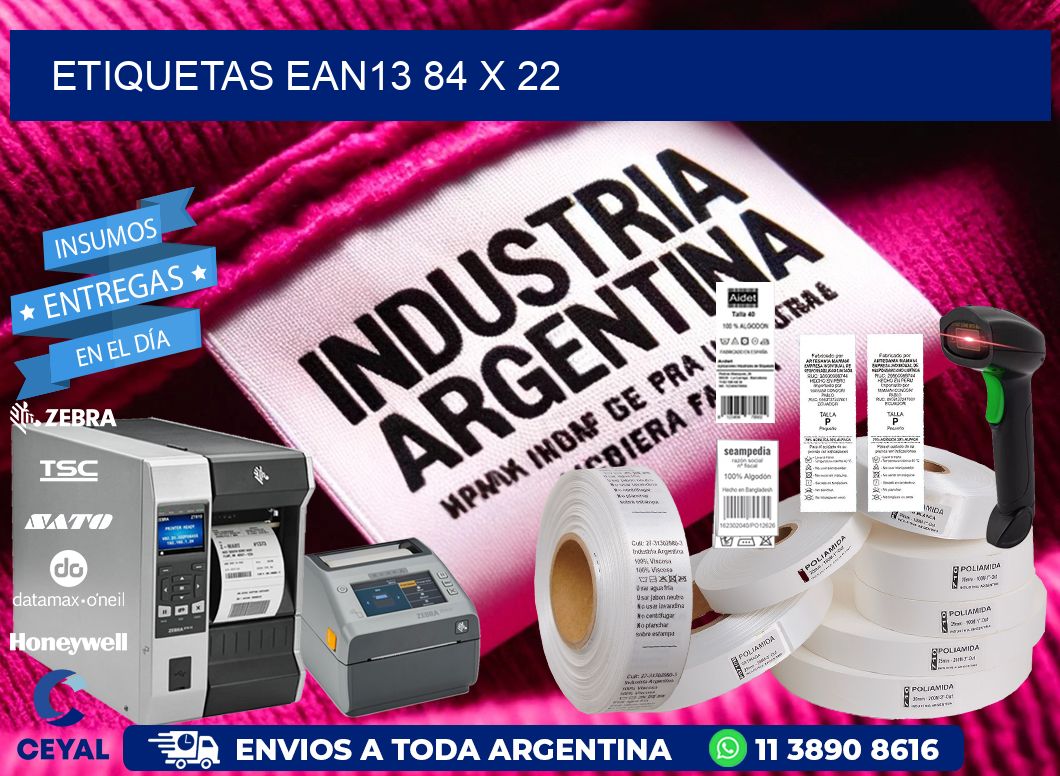 ETIQUETAS EAN13 84 x 22
