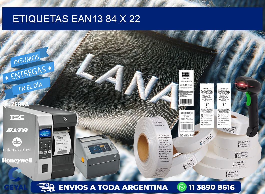 ETIQUETAS EAN13 84 x 22