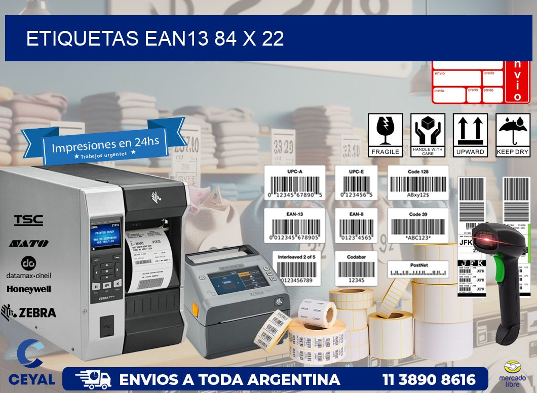 ETIQUETAS EAN13 84 x 22