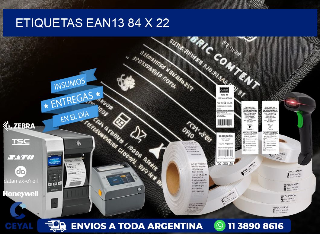 ETIQUETAS EAN13 84 x 22