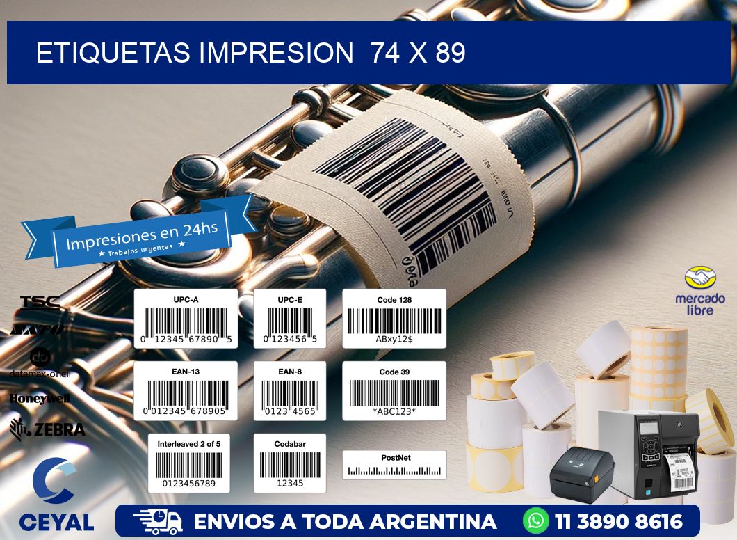 ETIQUETAS IMPRESION 74 x 89