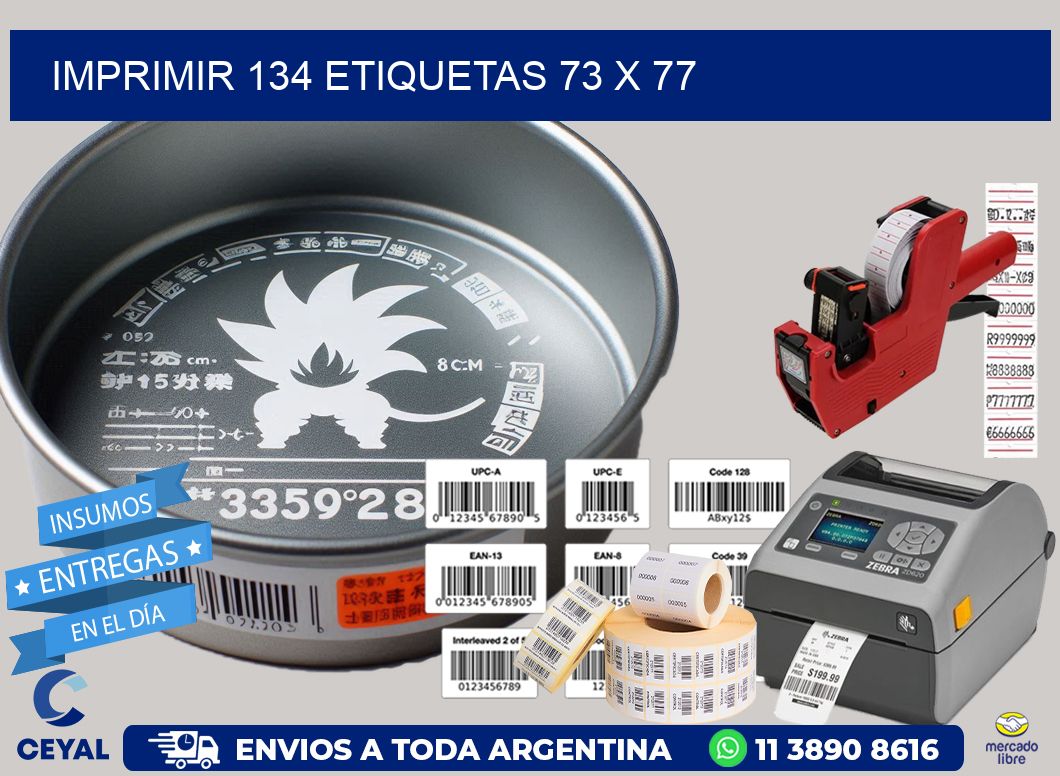 IMPRIMIR 134 ETIQUETAS 73 x 77
