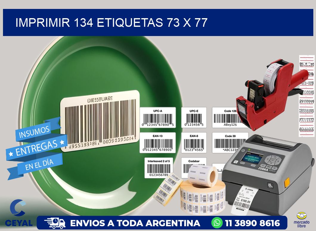 IMPRIMIR 134 ETIQUETAS 73 x 77