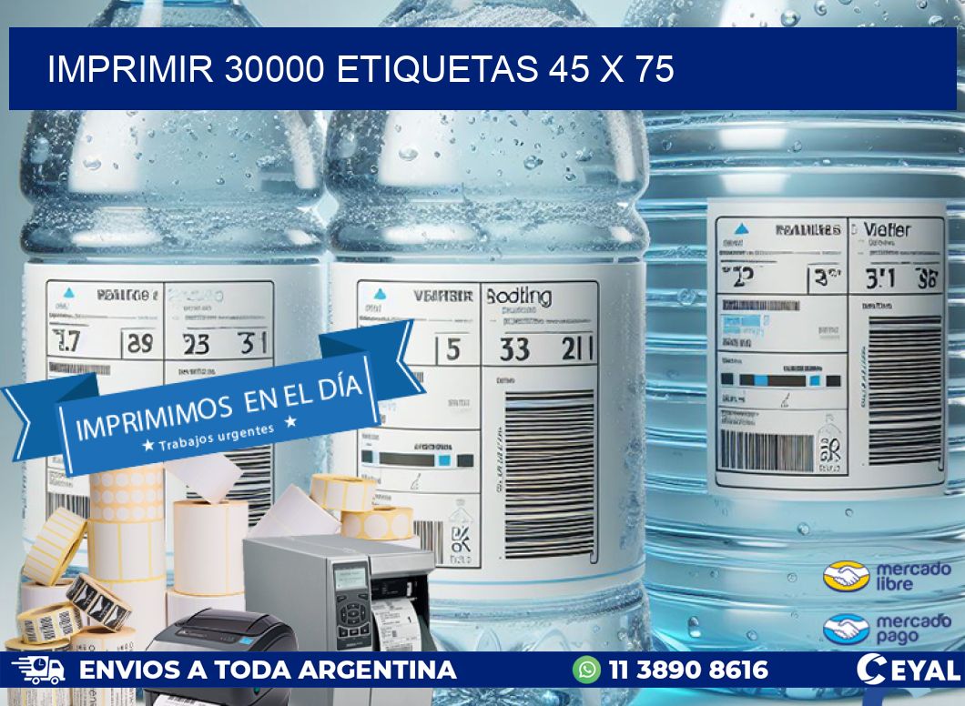 IMPRIMIR 30000 ETIQUETAS 45 x 75