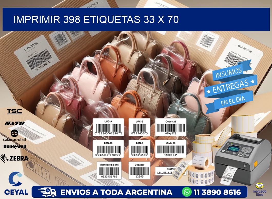 IMPRIMIR 398 ETIQUETAS 33 x 70