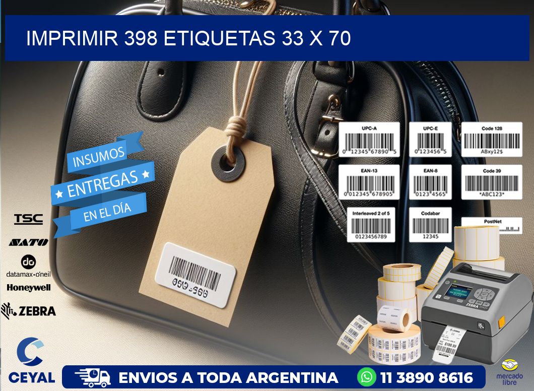 IMPRIMIR 398 ETIQUETAS 33 x 70