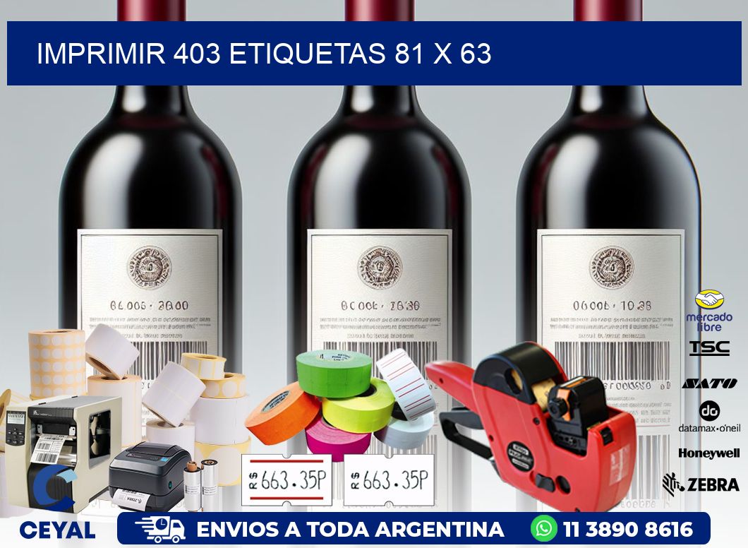 IMPRIMIR 403 ETIQUETAS 81 x 63