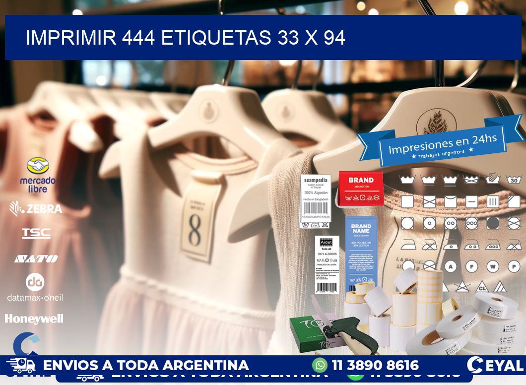 IMPRIMIR 444 ETIQUETAS 33 x 94