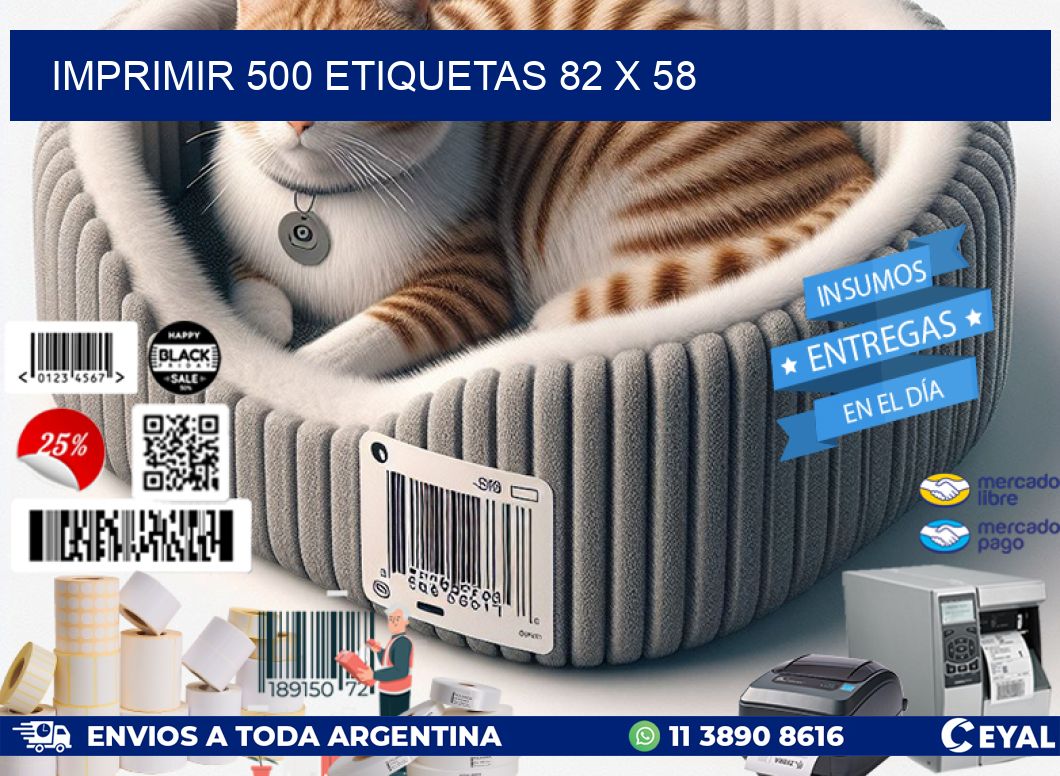 IMPRIMIR 500 ETIQUETAS 82 x 58