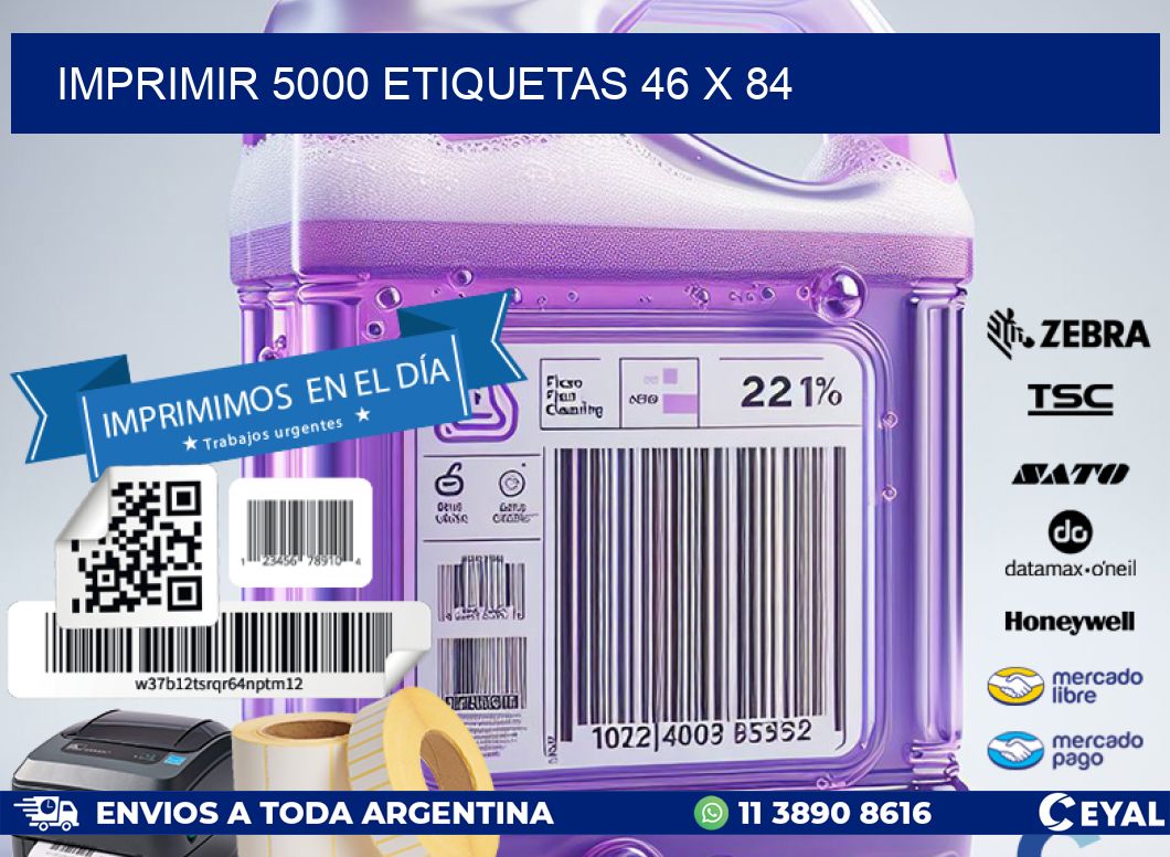 IMPRIMIR 5000 ETIQUETAS 46 x 84