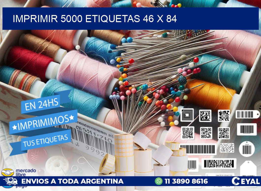IMPRIMIR 5000 ETIQUETAS 46 x 84