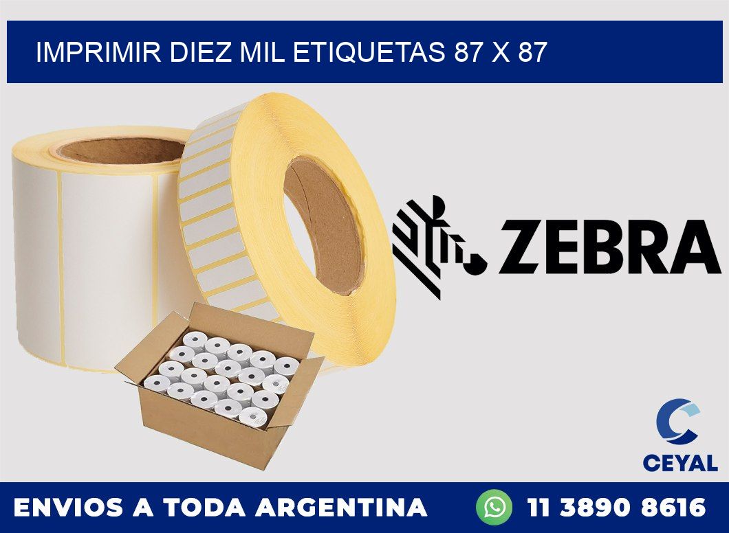 IMPRIMIR DIEZ MIL ETIQUETAS 87 x 87