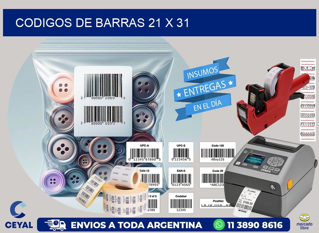 codigos de barras 21 x 31