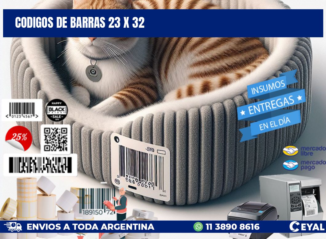 codigos de barras 23 x 32