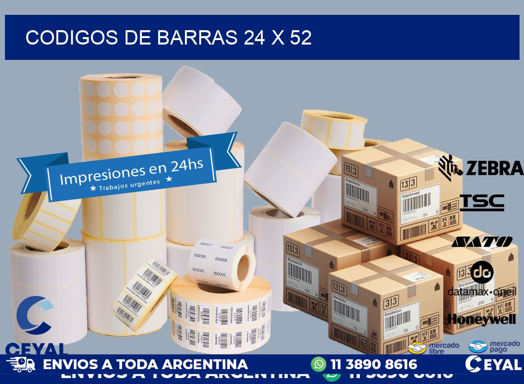 codigos de barras 24 x 52