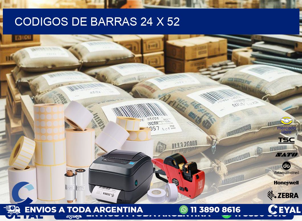 codigos de barras 24 x 52