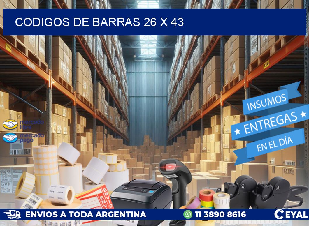 codigos de barras 26 x 43