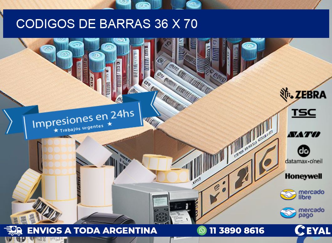 codigos de barras 36 x 70