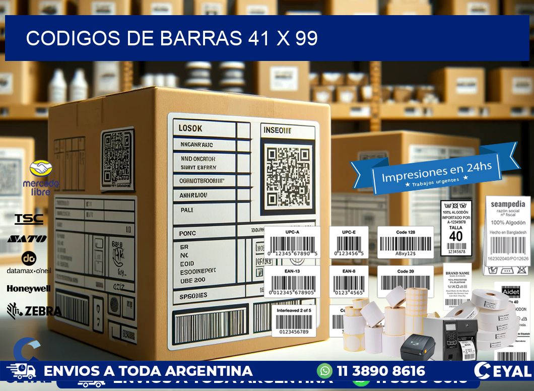 codigos de barras 41 x 99