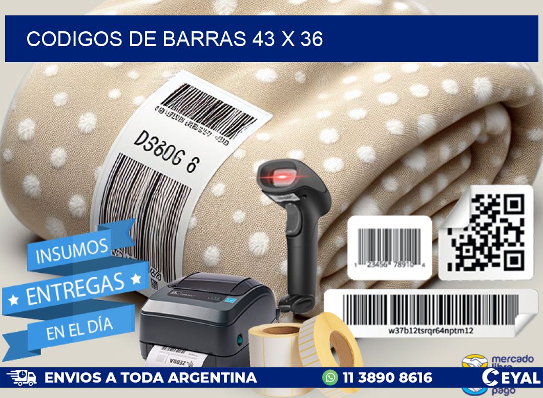 codigos de barras 43 x 36