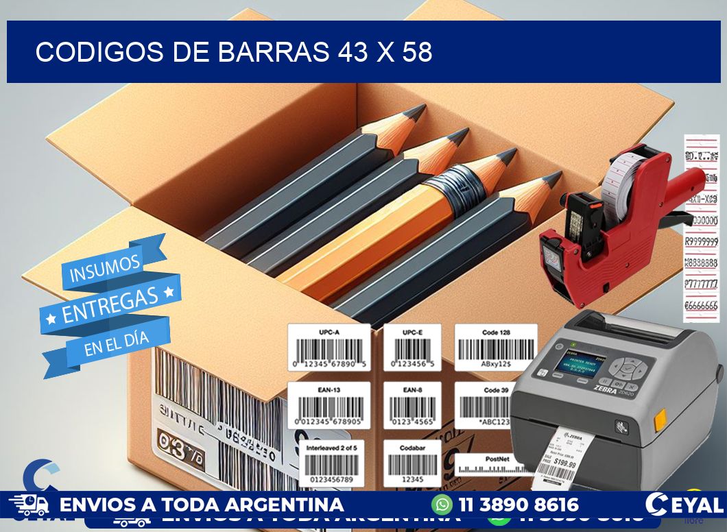 codigos de barras 43 x 58