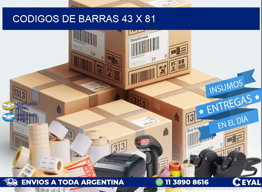 codigos de barras 43 x 81