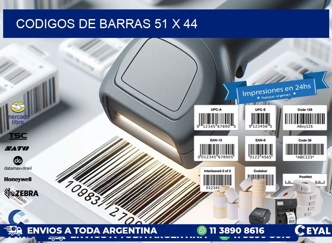 codigos de barras 51 x 44