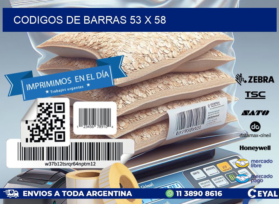 codigos de barras 53 x 58