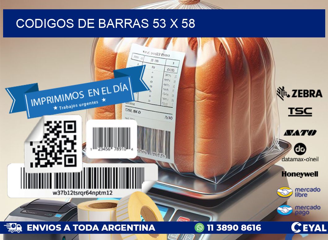 codigos de barras 53 x 58