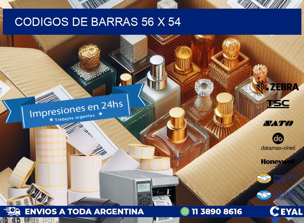 codigos de barras 56 x 54