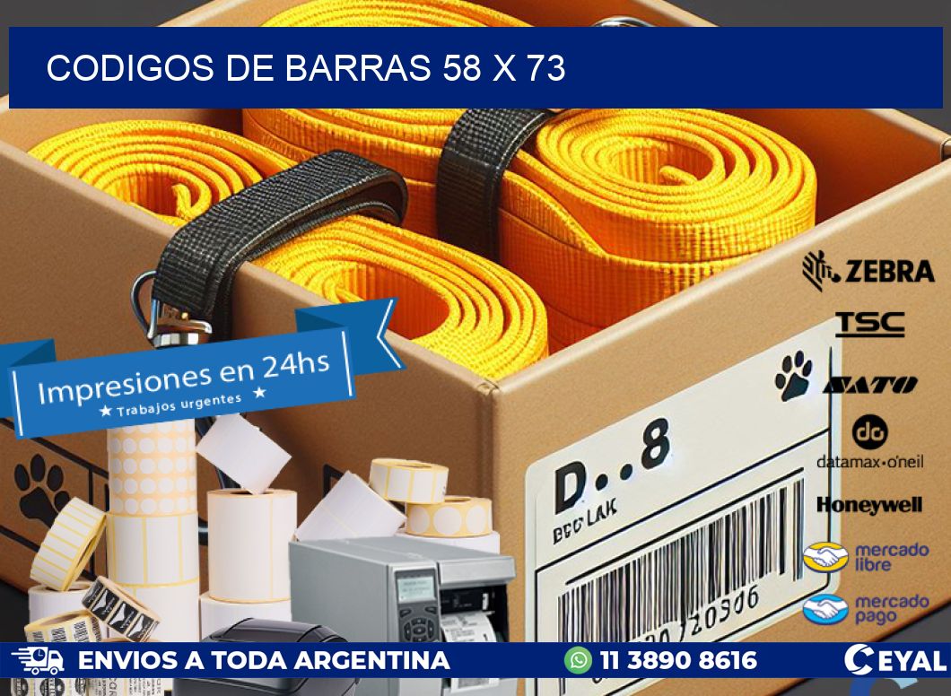 codigos de barras 58 x 73