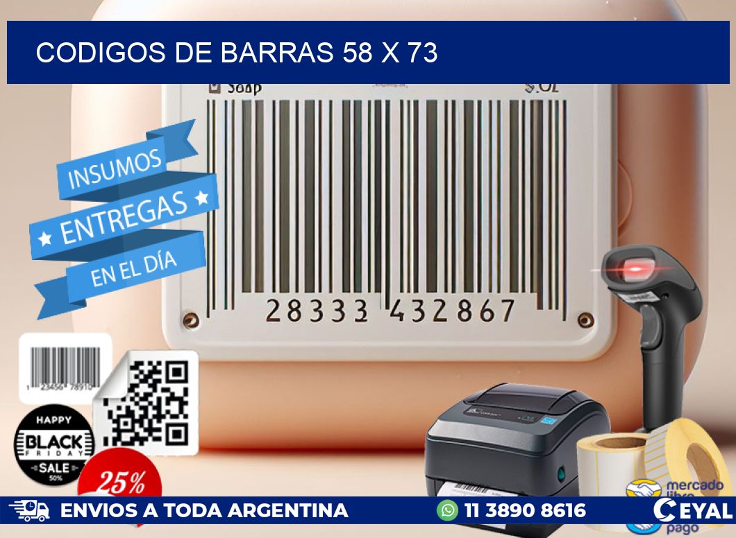 codigos de barras 58 x 73