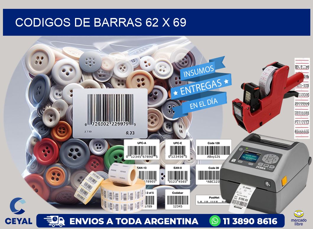 codigos de barras 62 x 69