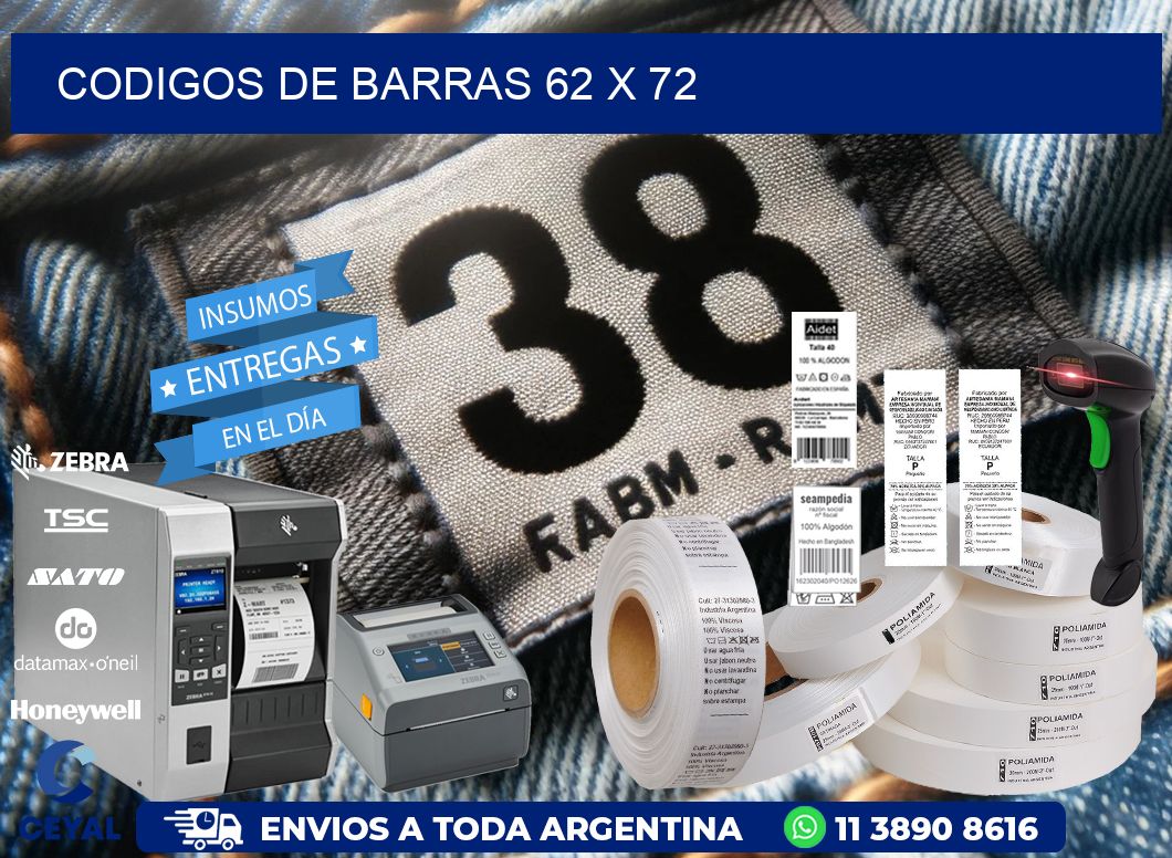 codigos de barras 62 x 72