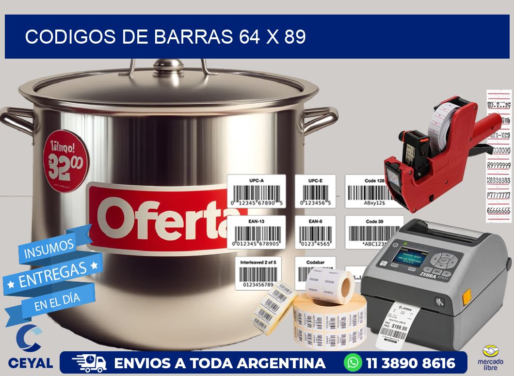codigos de barras 64 x 89