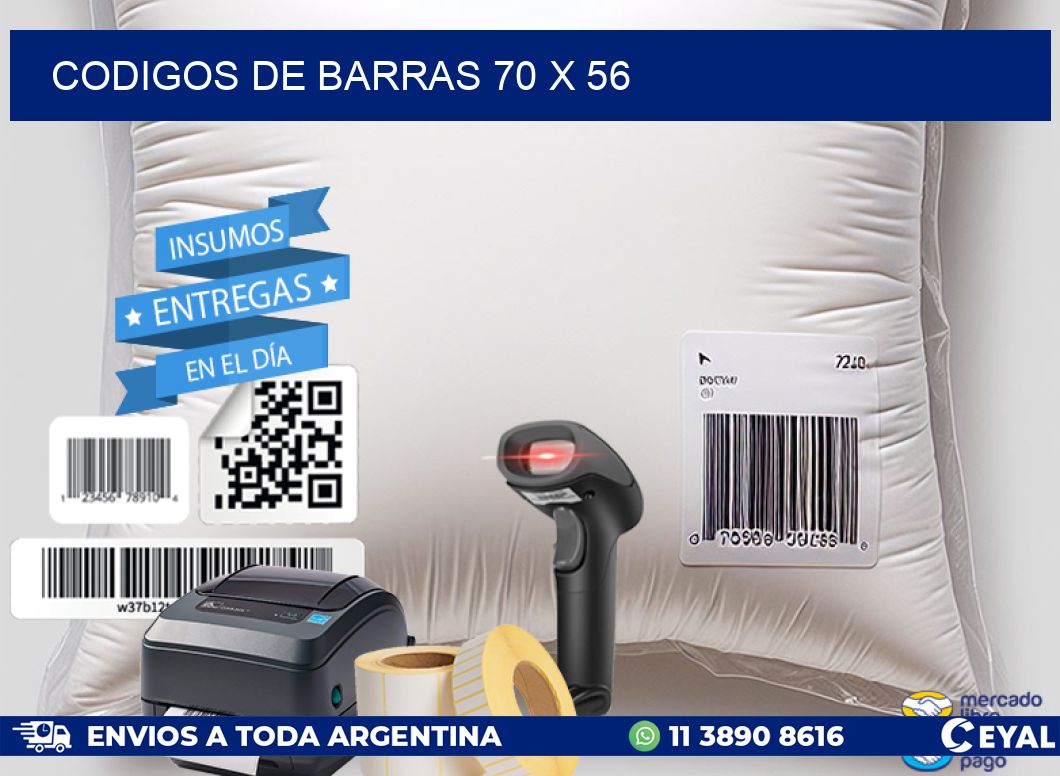 codigos de barras 70 x 56