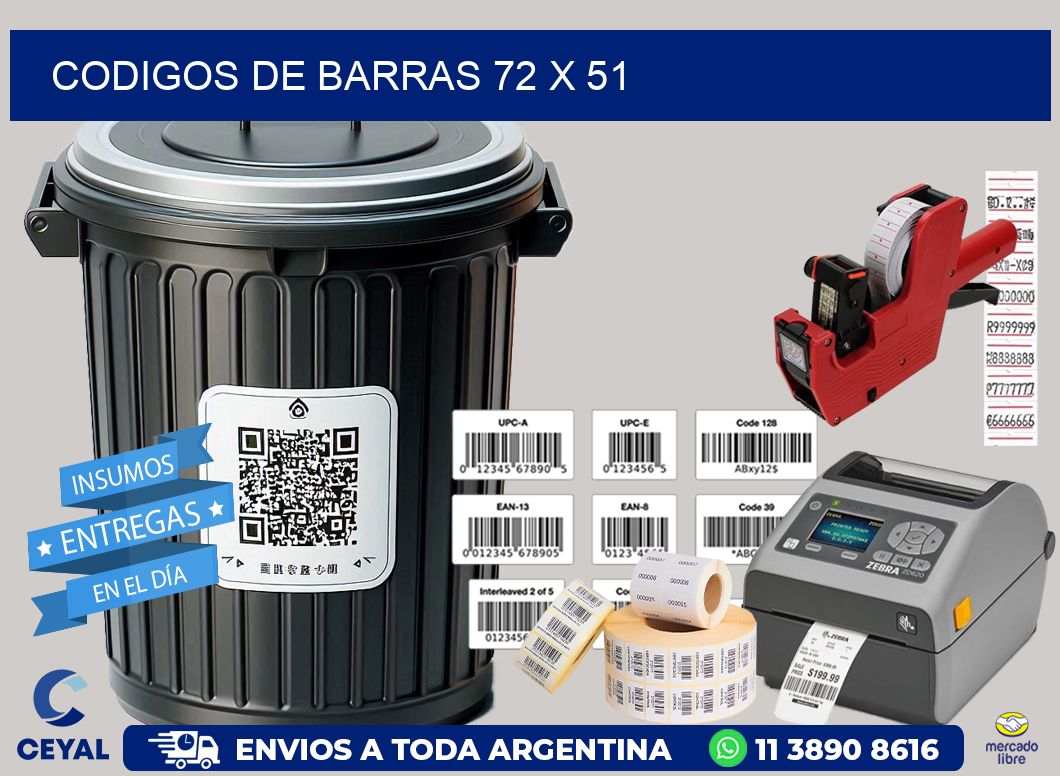 codigos de barras 72 x 51