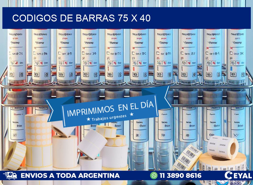 codigos de barras 75 x 40
