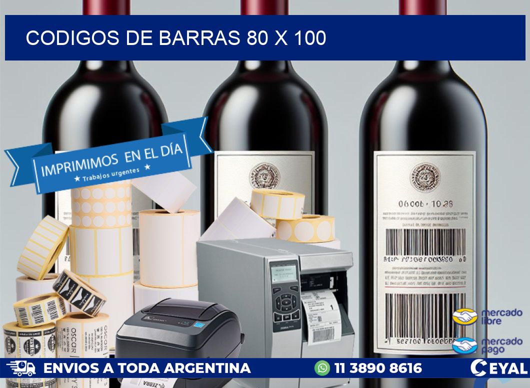 codigos de barras 80 x 100