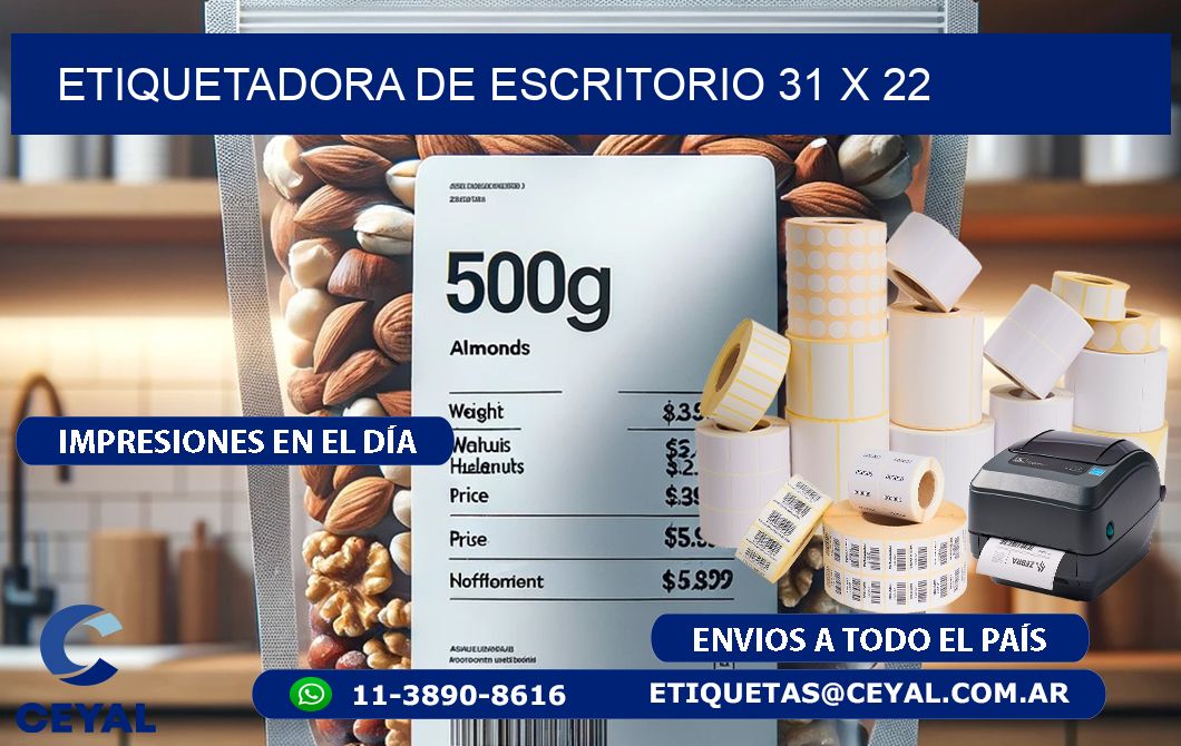 etiquetadora de escritorio 31 x 22