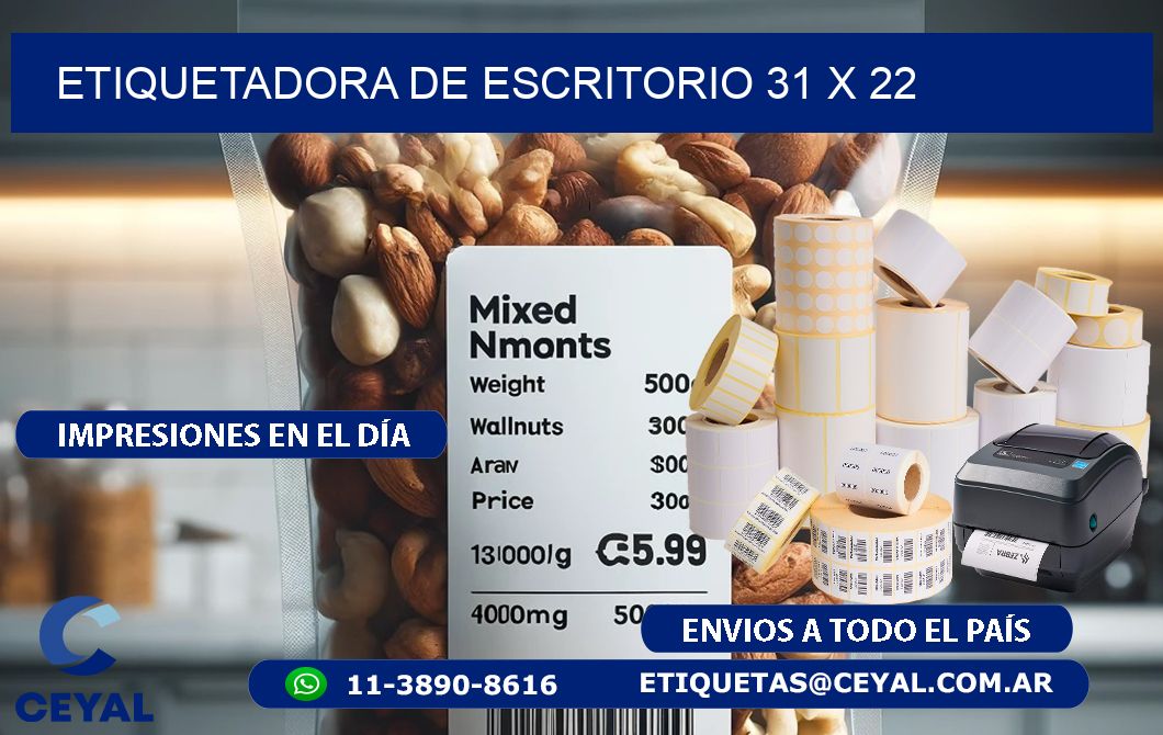 etiquetadora de escritorio 31 x 22