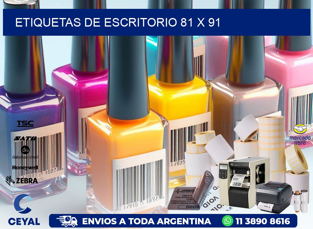 etiquetas de escritorio 81 x 91