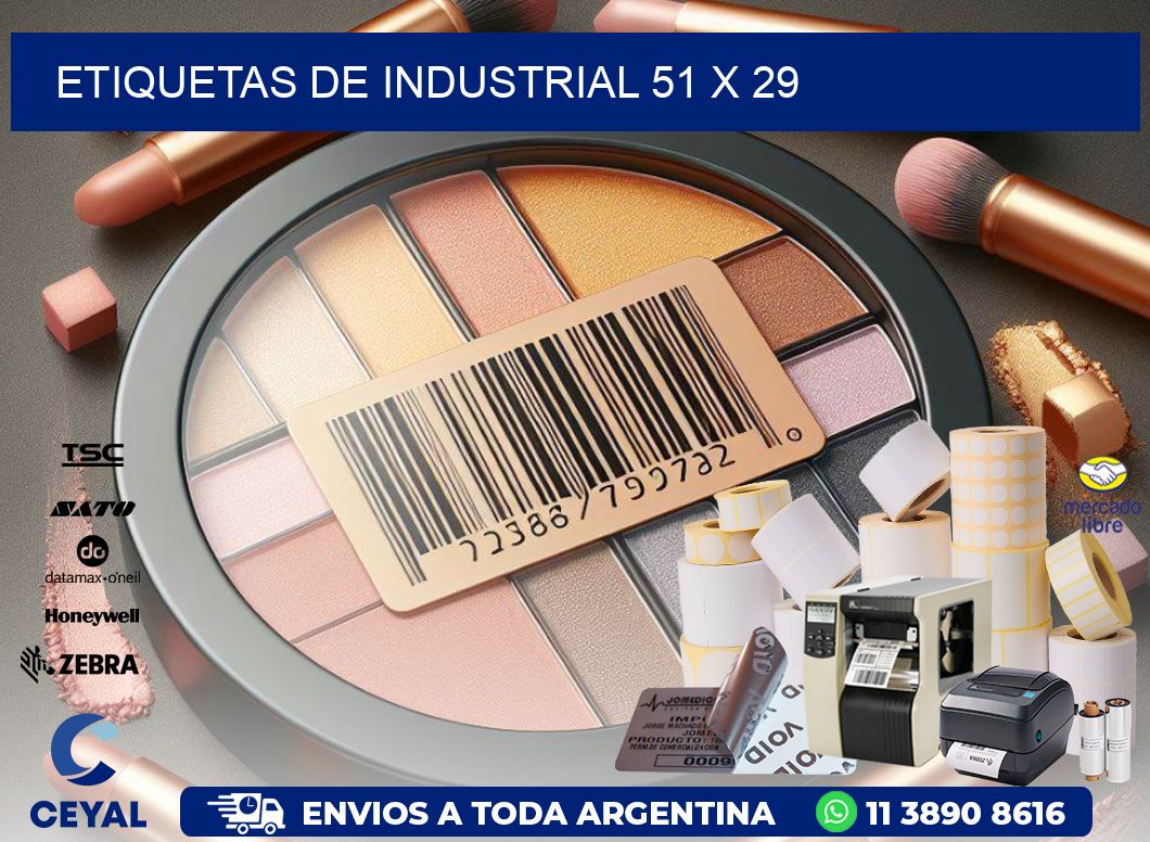 etiquetas de industrial 51 x 29
