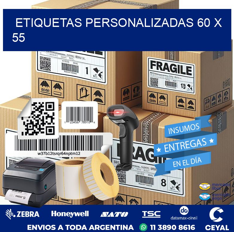 etiquetas personalizadas 60 x 55