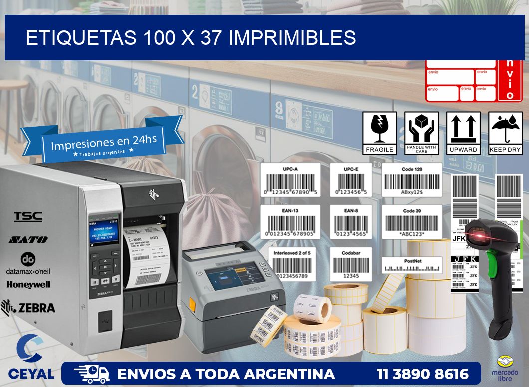 ETIQUETAS 100 x 37 IMPRIMIBLES