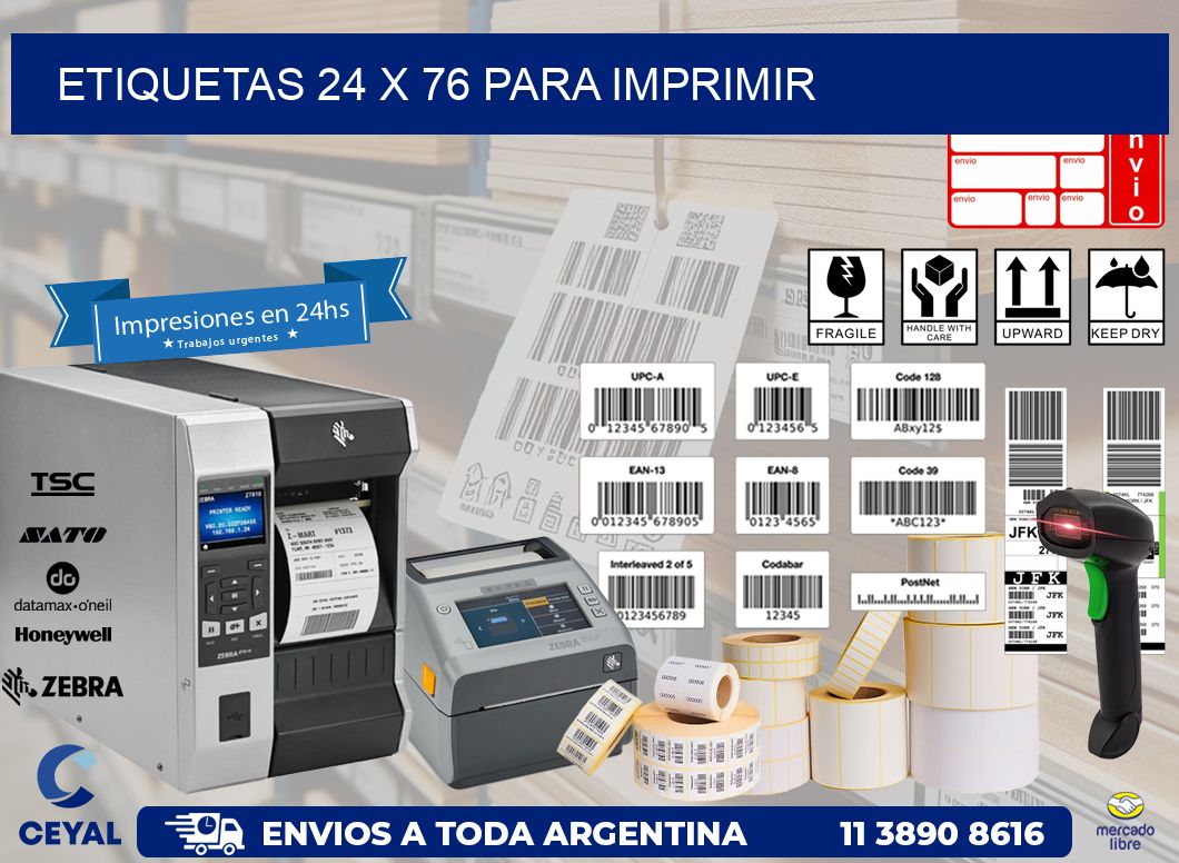 ETIQUETAS 24 x 76 PARA IMPRIMIR