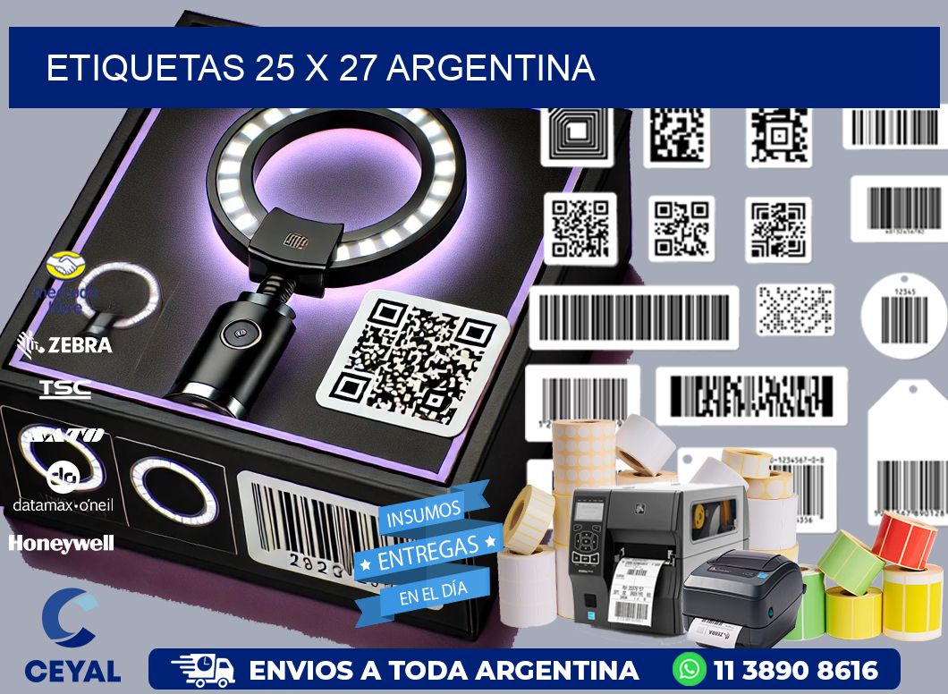 ETIQUETAS 25 x 27 ARGENTINA