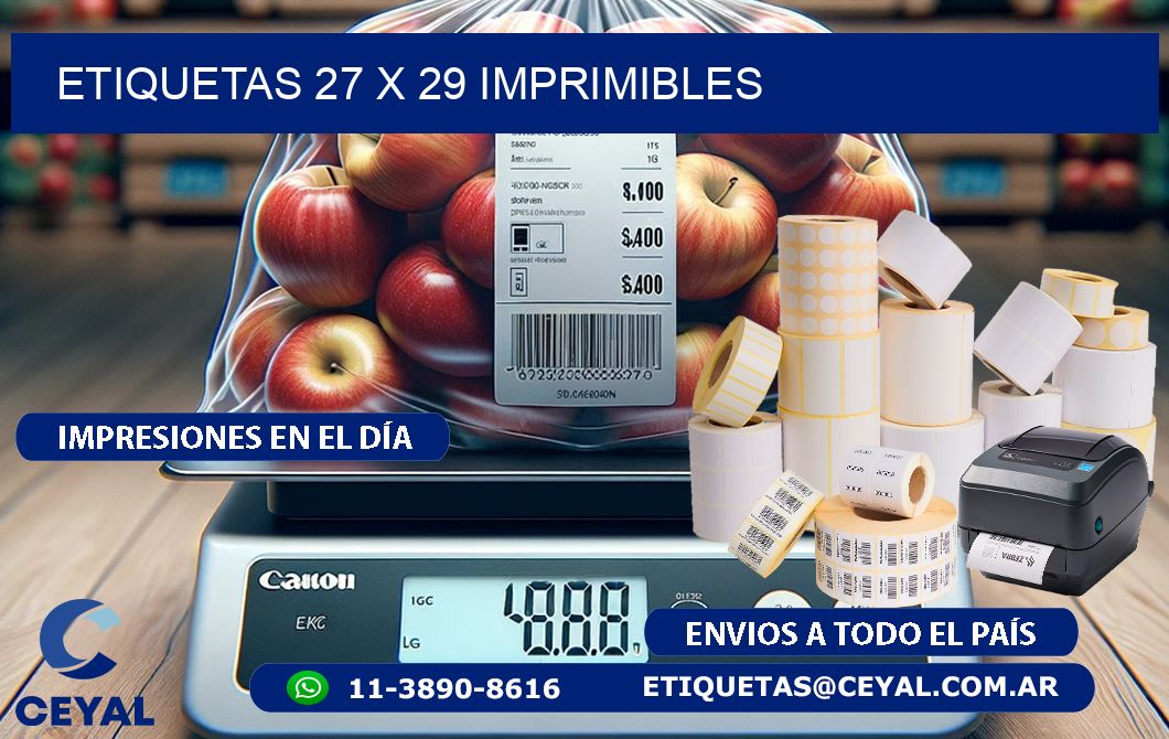 ETIQUETAS 27 x 29 IMPRIMIBLES