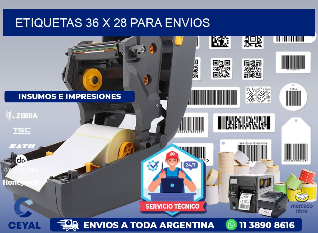 ETIQUETAS 36 x 28 PARA ENVIOS